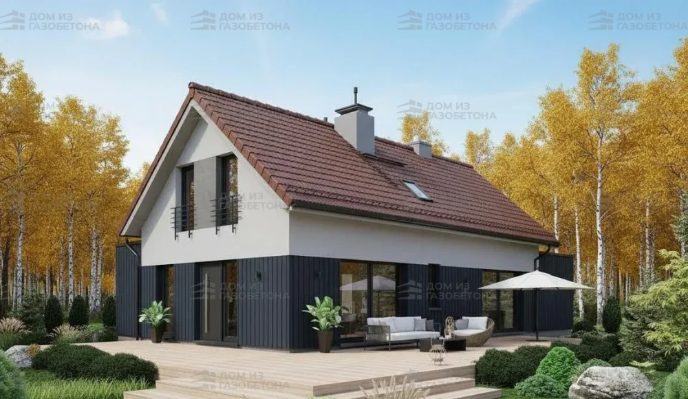 Проект Двухэтажный дом 19 на 10, 199 м2