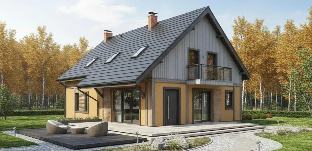 Проект Двухэтажный дом 13 на 11, 182 м2