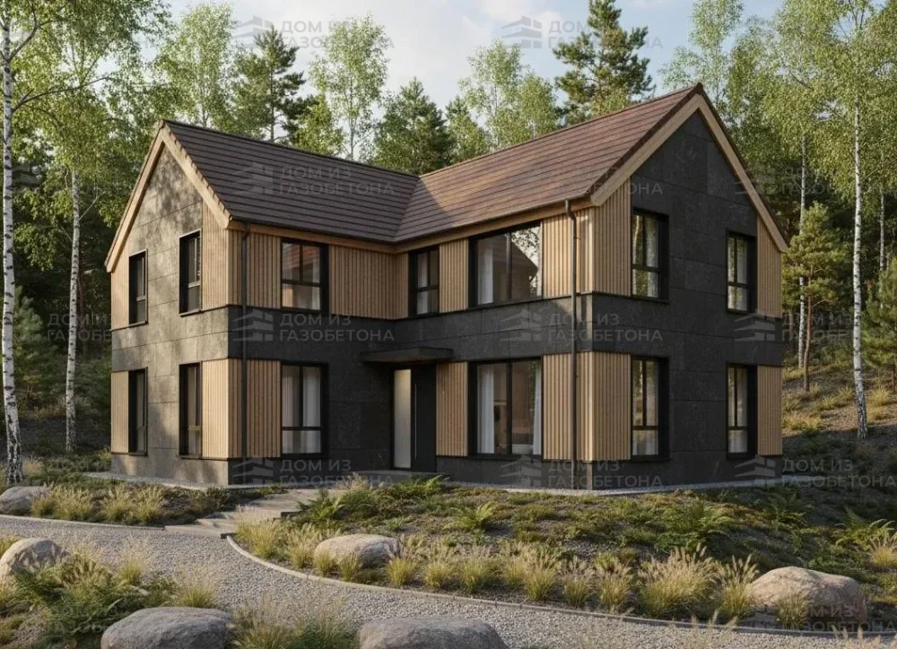 Проект Двухэтажный дом 14 на 15, 187 м2