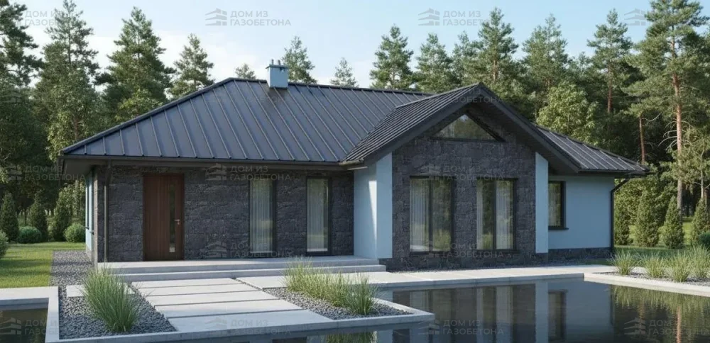 Проект Одноэтажный дом 15 на 11, 117 м2