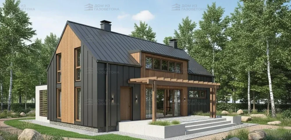 Проект Двухэтажный дом 16 на 10, 164 м2