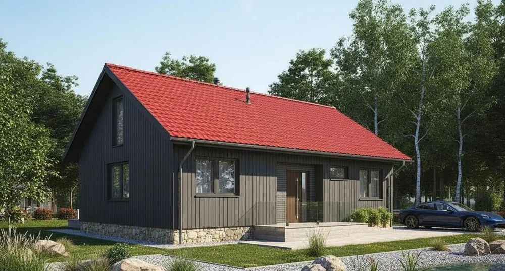 Проект Одноэтажный дом 11 на 8, 83 м2