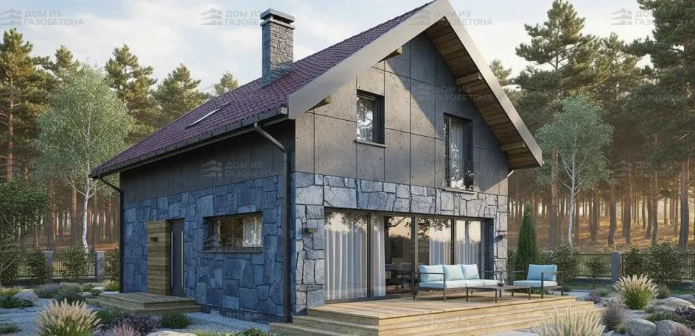 Проект Двухэтажный дом 8 на 11, 126 м2