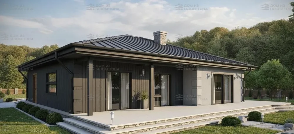 Проект Одноэтажный дом 15 на 20, 175 м2