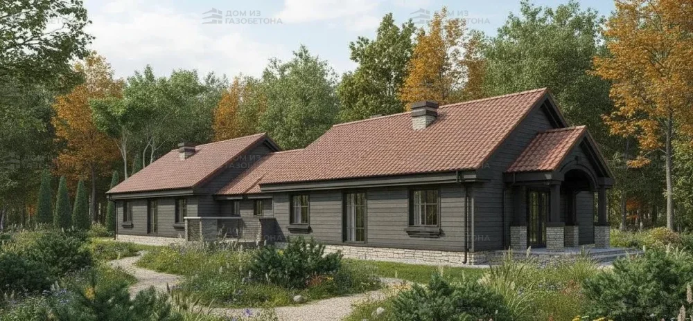 Проект Двухэтажный дом 34 на 10, 158 м2