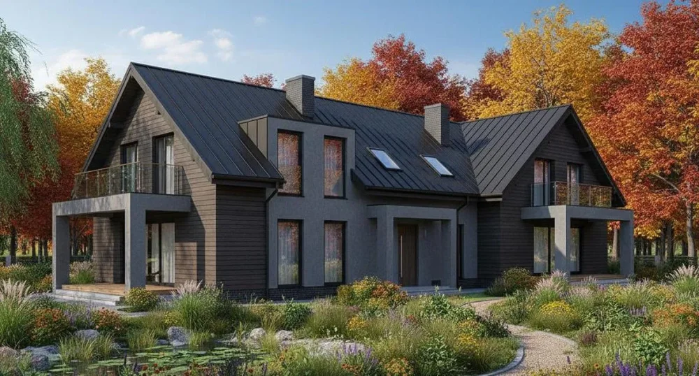 Проект Двухэтажный дом 24 на 11, 345 м2