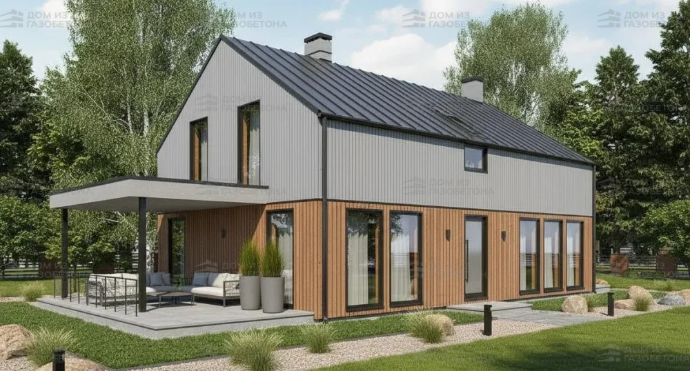 Проект Одноэтажный дом 14 на 15, 123 м2