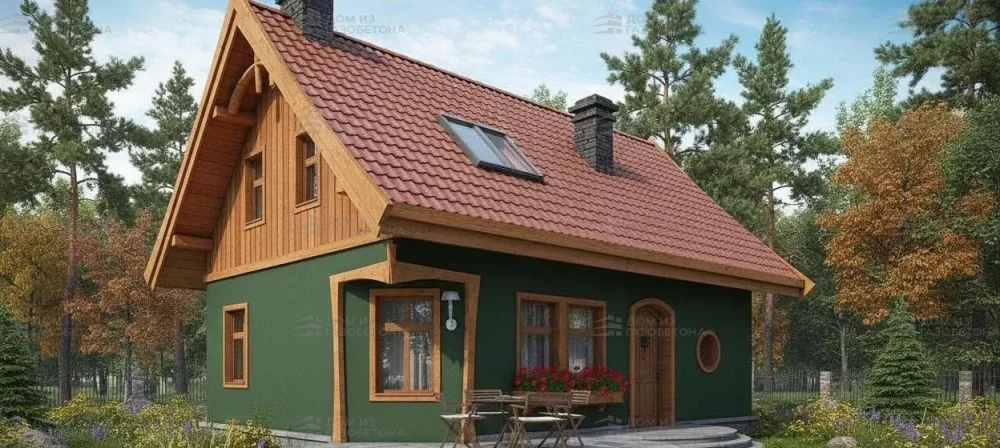 Проект Двухэтажный дом 10 на 9, 104 м2