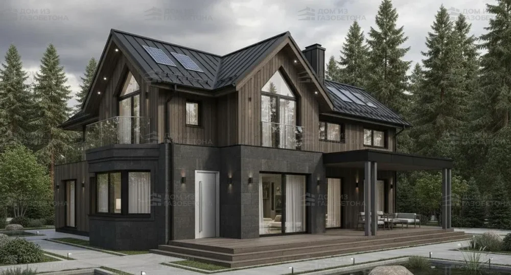 Проект Двухэтажный дом 10 на 15, 148 м2