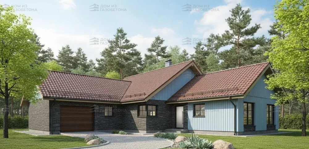 Проект Двухэтажный дом 11 на 25, 248 м2