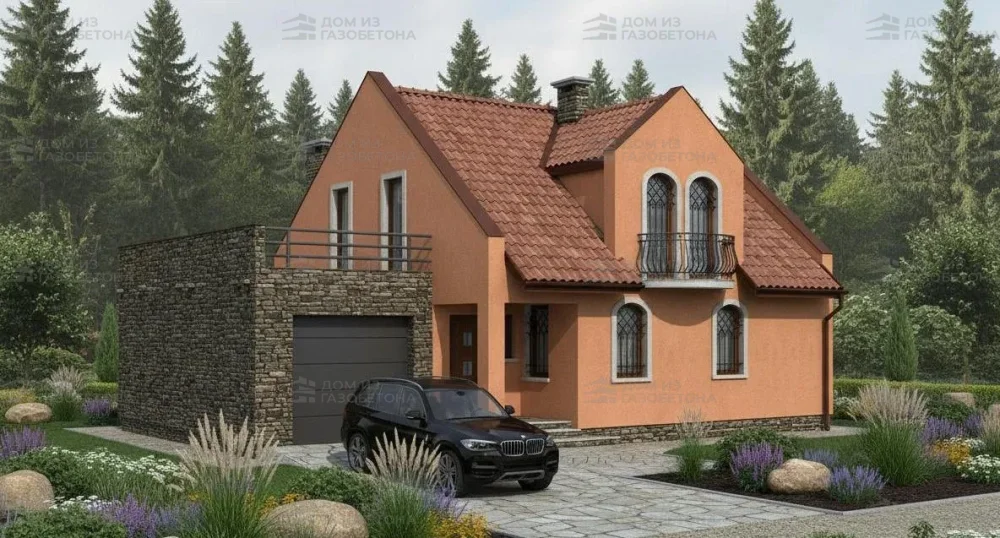 Проект Двухэтажный дом 14 на 10, 146 м2