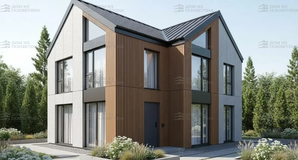 Проект Двухэтажный дом 15 на 14, 190 м2